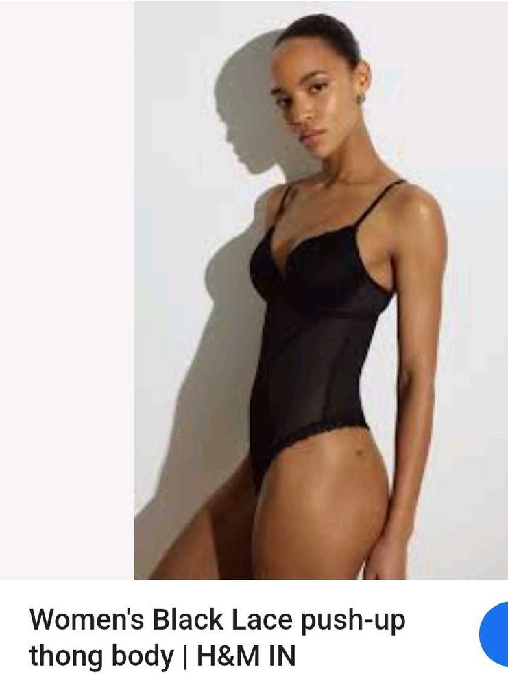 padded h&amp;m pushup mesh body suit