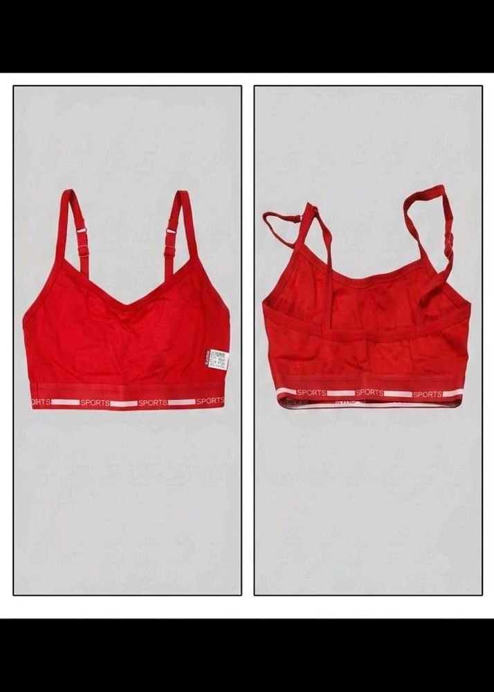 Red Sports Bra