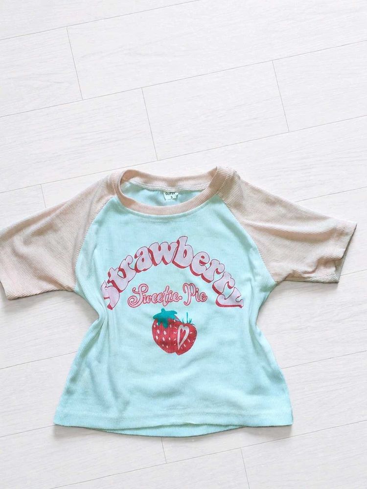 Cute Strawberry Graphic T-Shirt