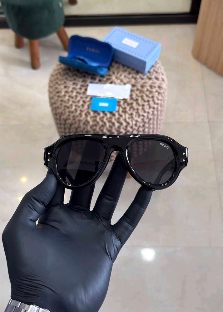Gucci Black Aviator Sunglasses