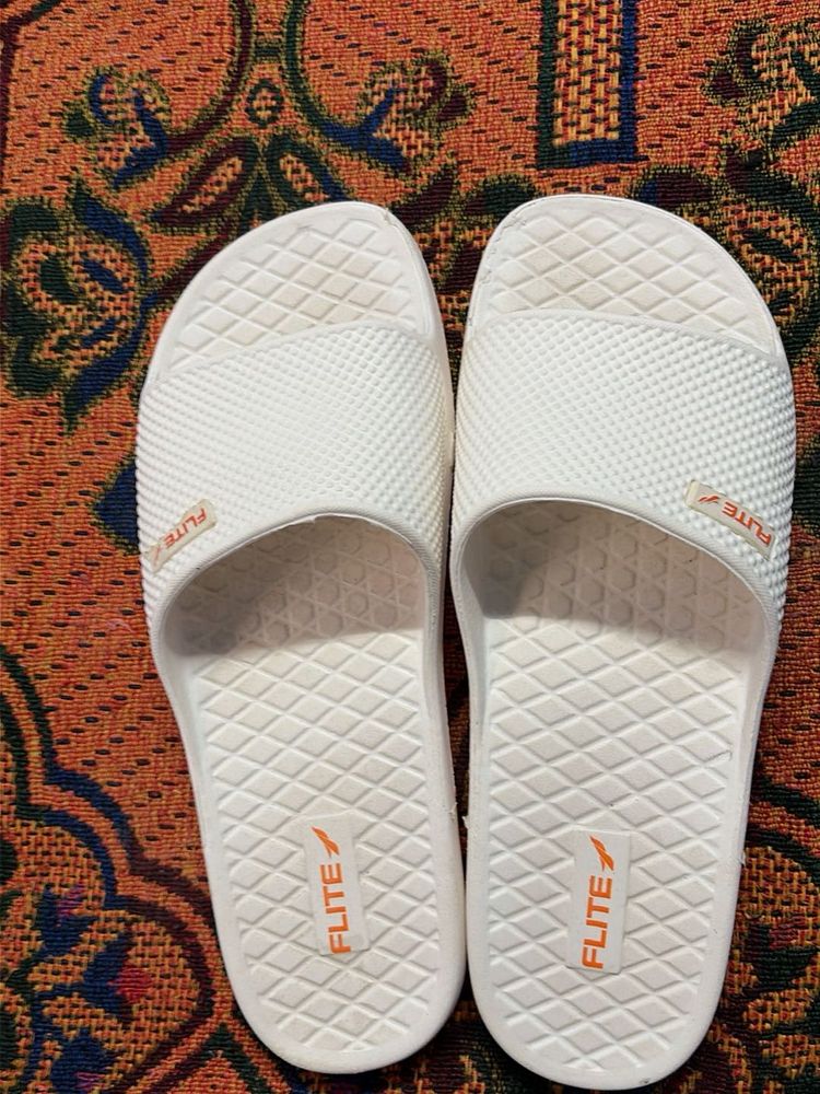 Flite White Slippers