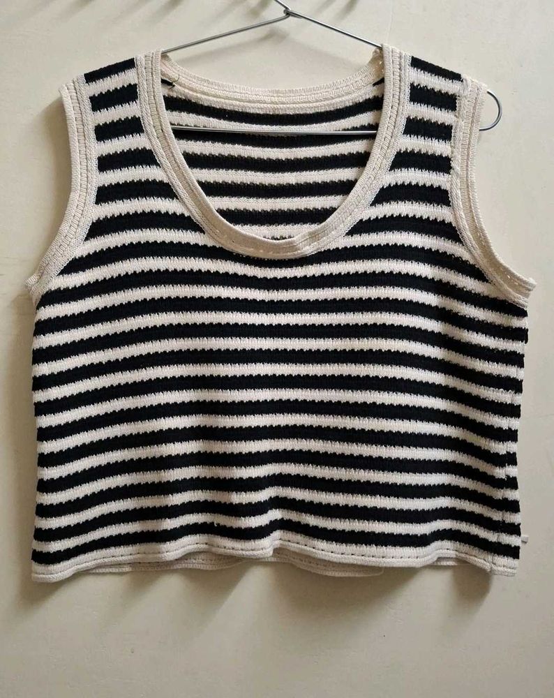 Striped Knit Tank Top
