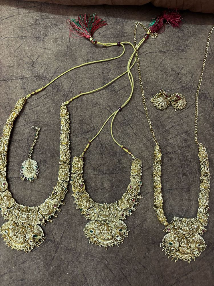 Exquisite Indian Temple Jewelry Set