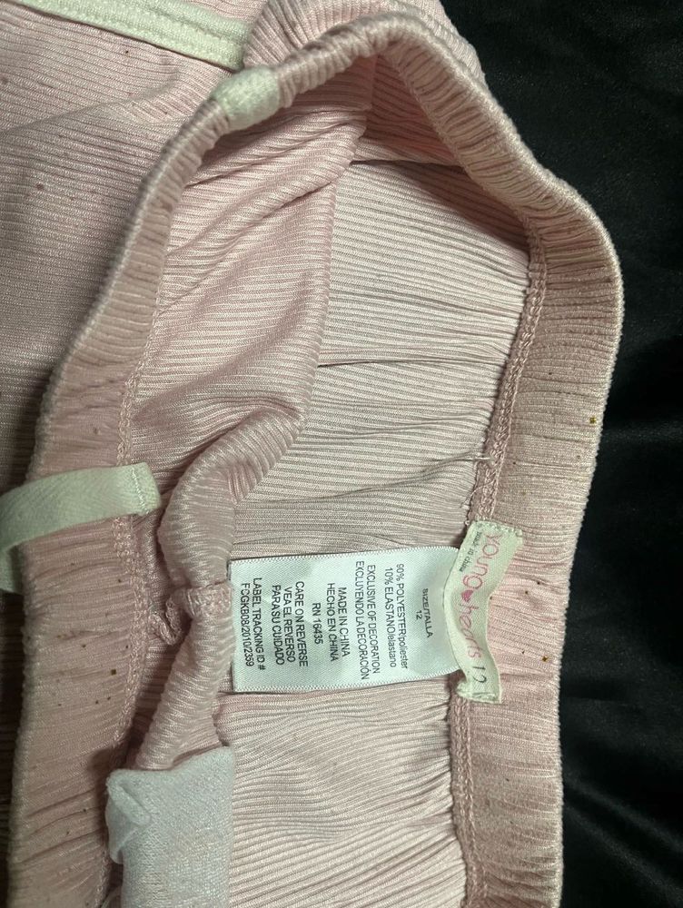 Pink Ribbed Lounge Shorts