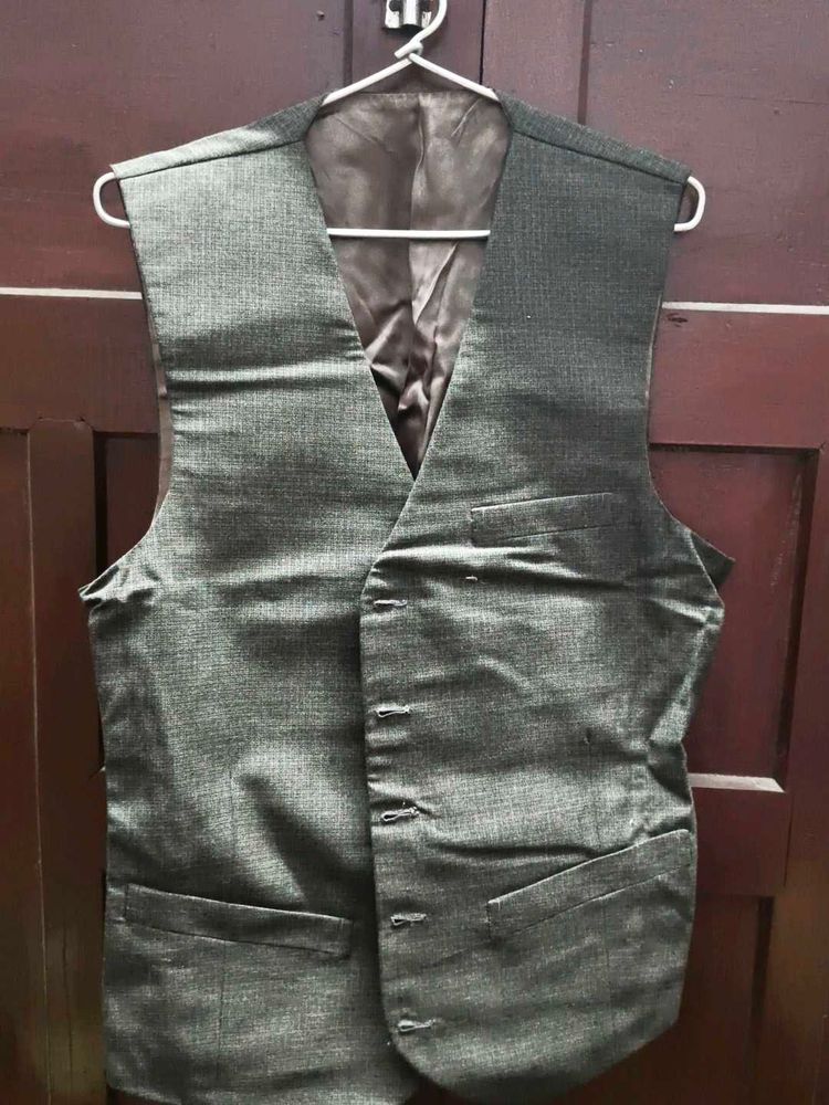 Vintage Gray Suit Vest