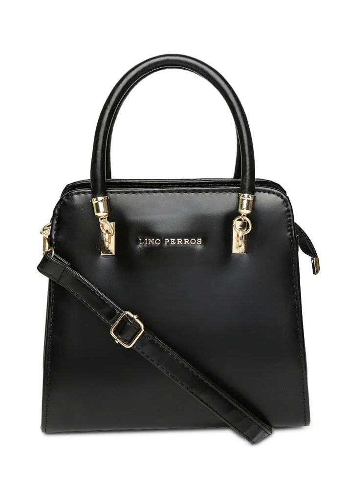 Original Lino Perros Stylish Black Handbag