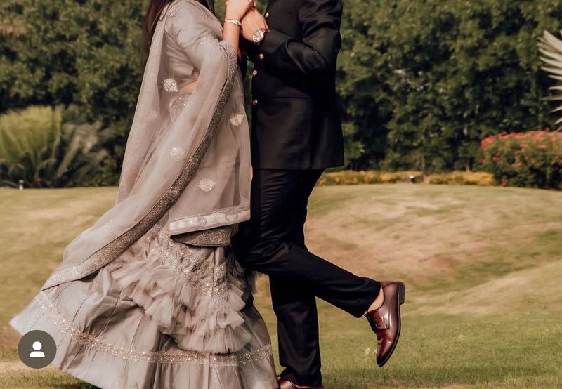 Elegant Grey Lehenga
