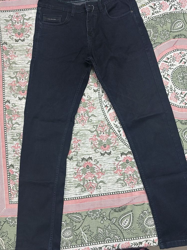 Classic Dark Wash Denim Jeans