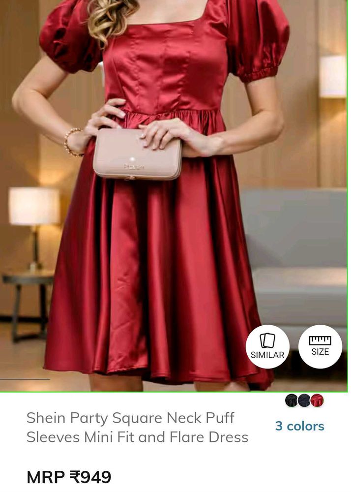 Shein Red Party Mini Dress