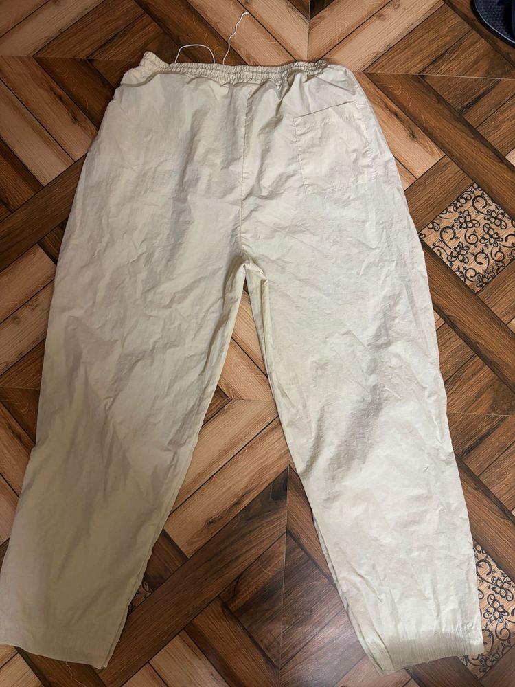 Beige Casual Pants