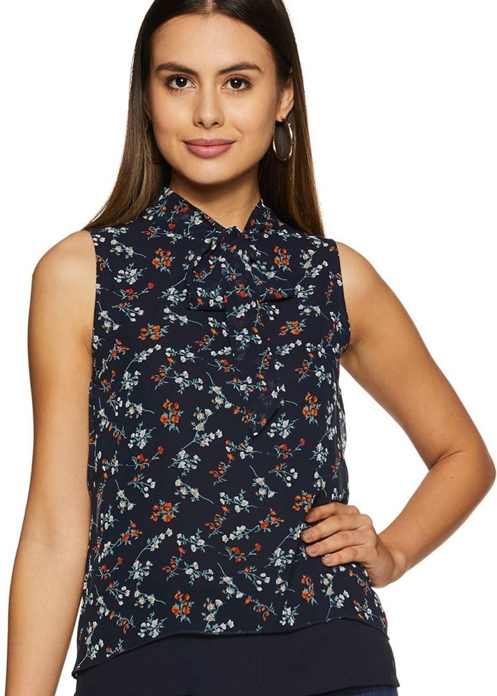 Lee Cooper Originals Sleeveless Floral-print Top