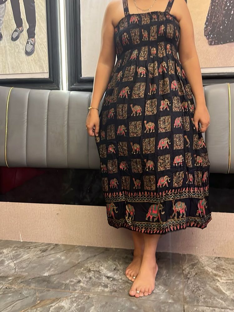 Elephant Print Dress