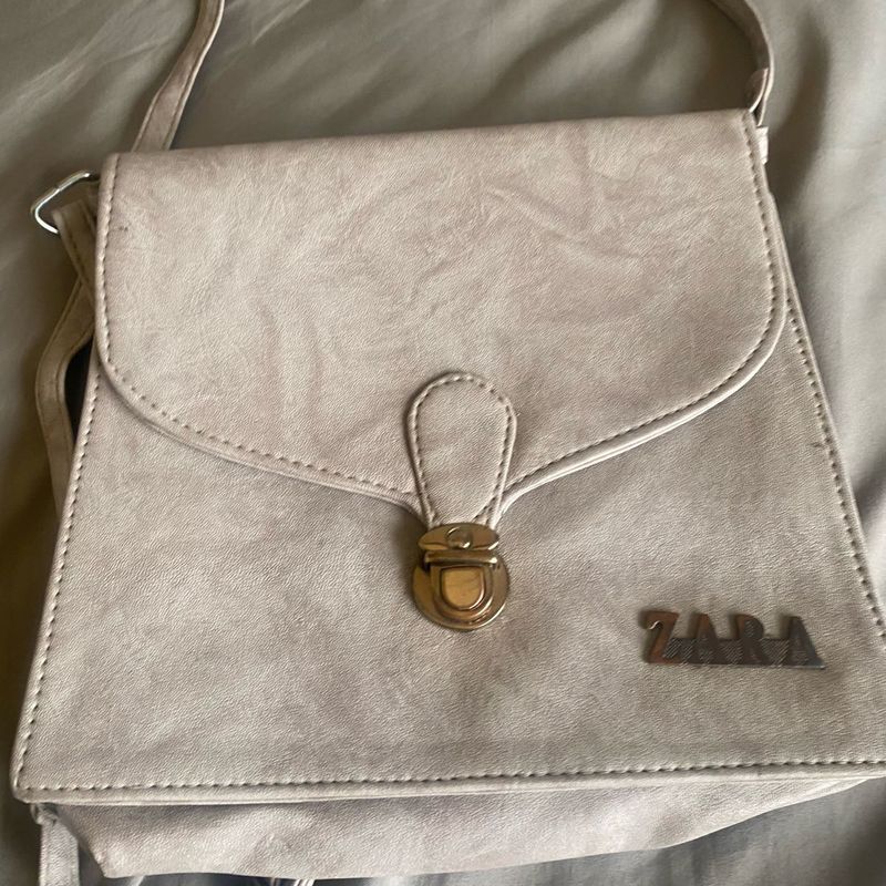 Zara Light Grey Crossbody Bag
