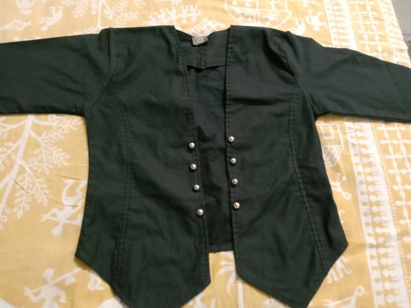 Dark black Ethnic Jacket