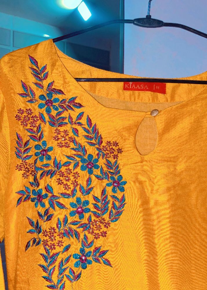 Daily Wear Mustard Yellow Colour Kurta Set ⭐️