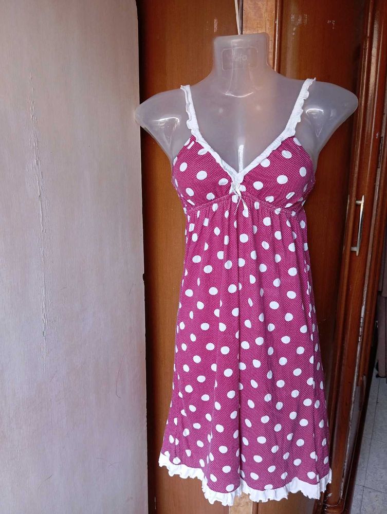 Cute Polka Dot Nightdress