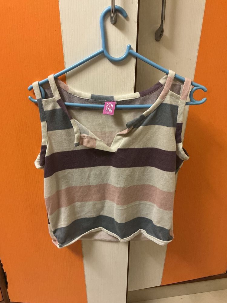 Striped Sleeveless Tank Top
