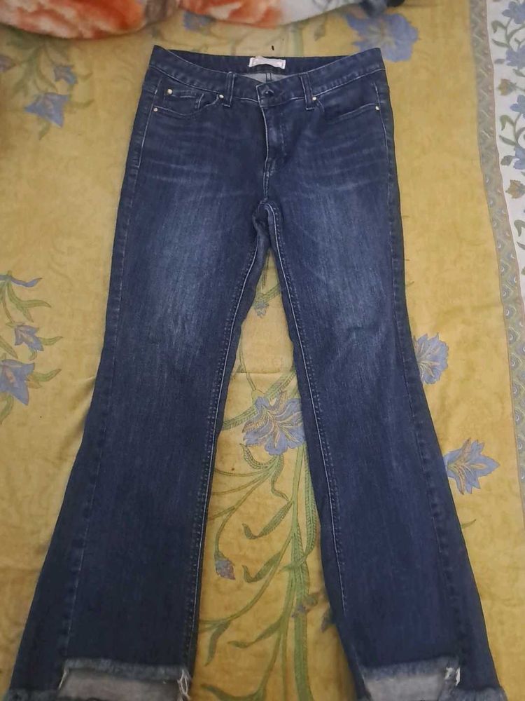Dark Wash Flared Jeans