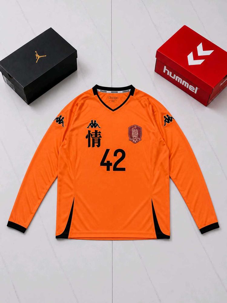 Kappa Long Sleeve Soccer Jersey Orange