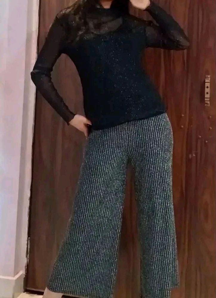 Glittery Mesh Top