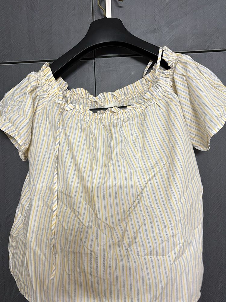 Striped Off-Shoulder Top