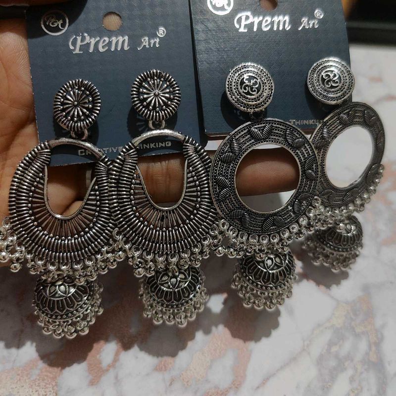 2 set Long Earrings Length 8.4-5 Cm