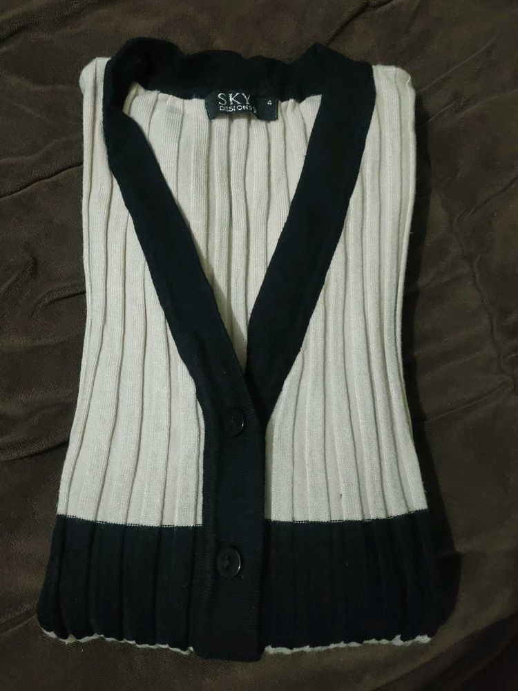 Striped Knitted Top/Cardigan