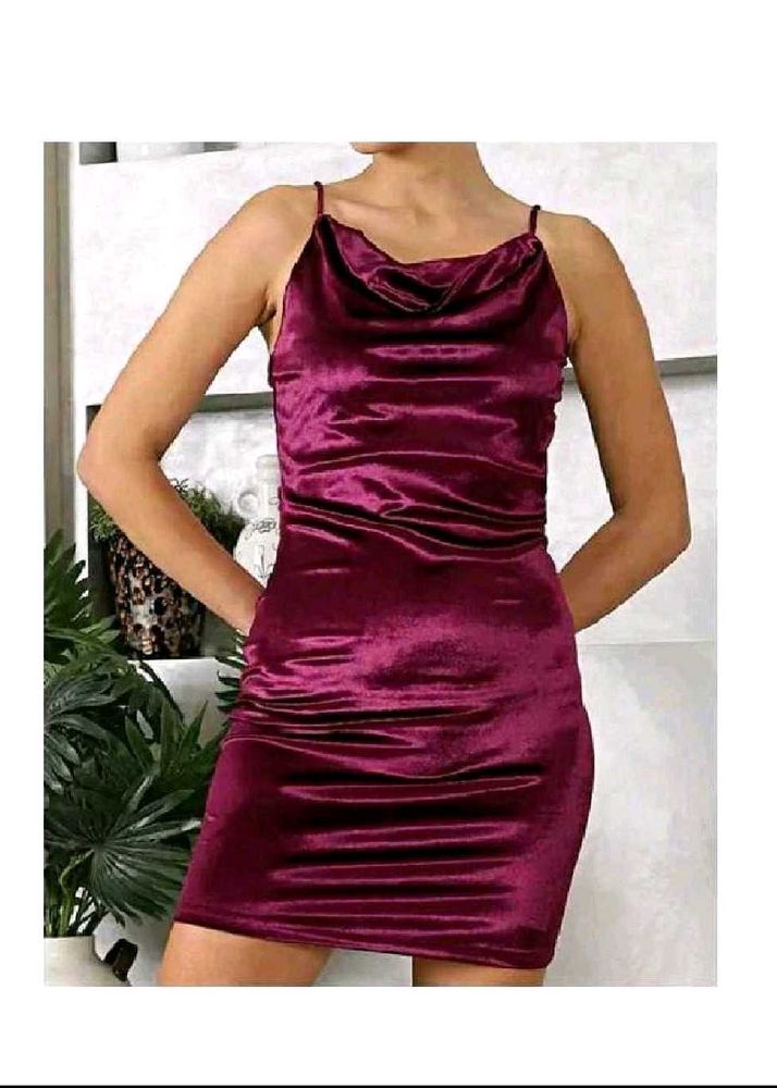 New Cowl Neck Mini Dress
