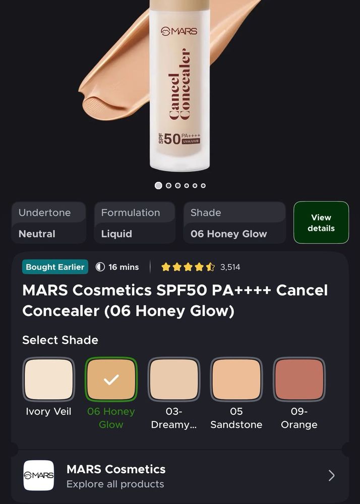 MARS Cosmetics Concealer - Honey Glow