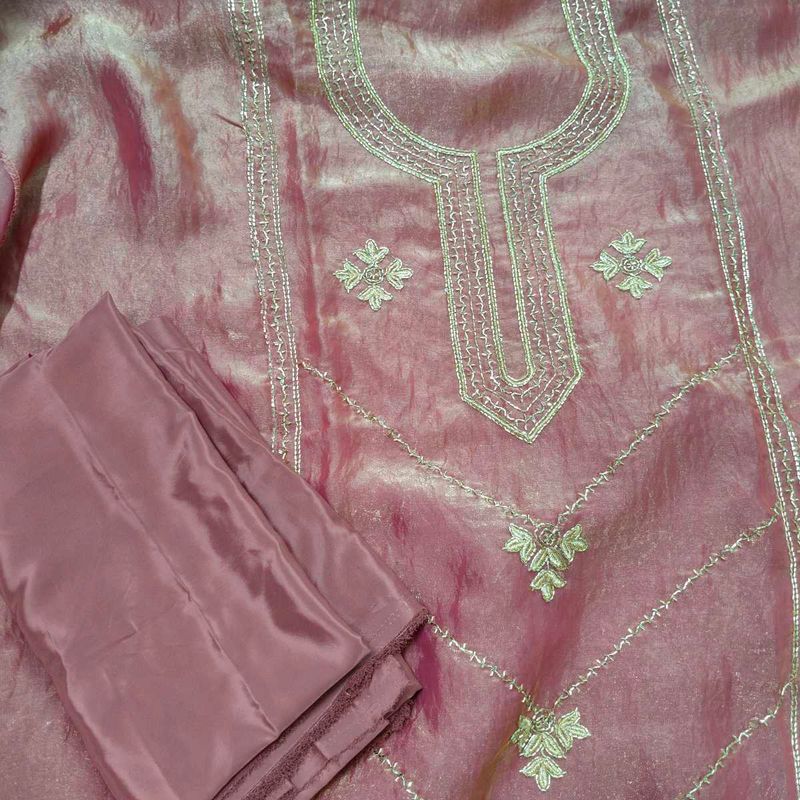 Elegant unstitched party, festive dress material,s