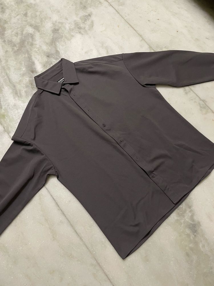 Men's Solid Color Long Sleeve Shirt