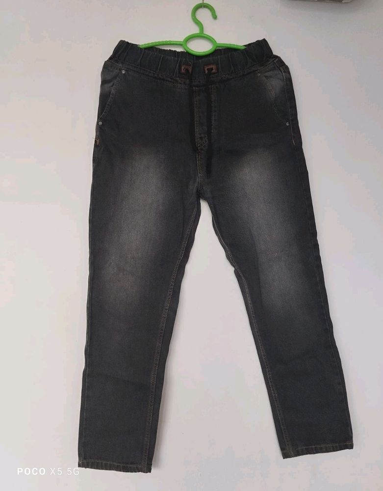 Dark Wash Denim Joggers