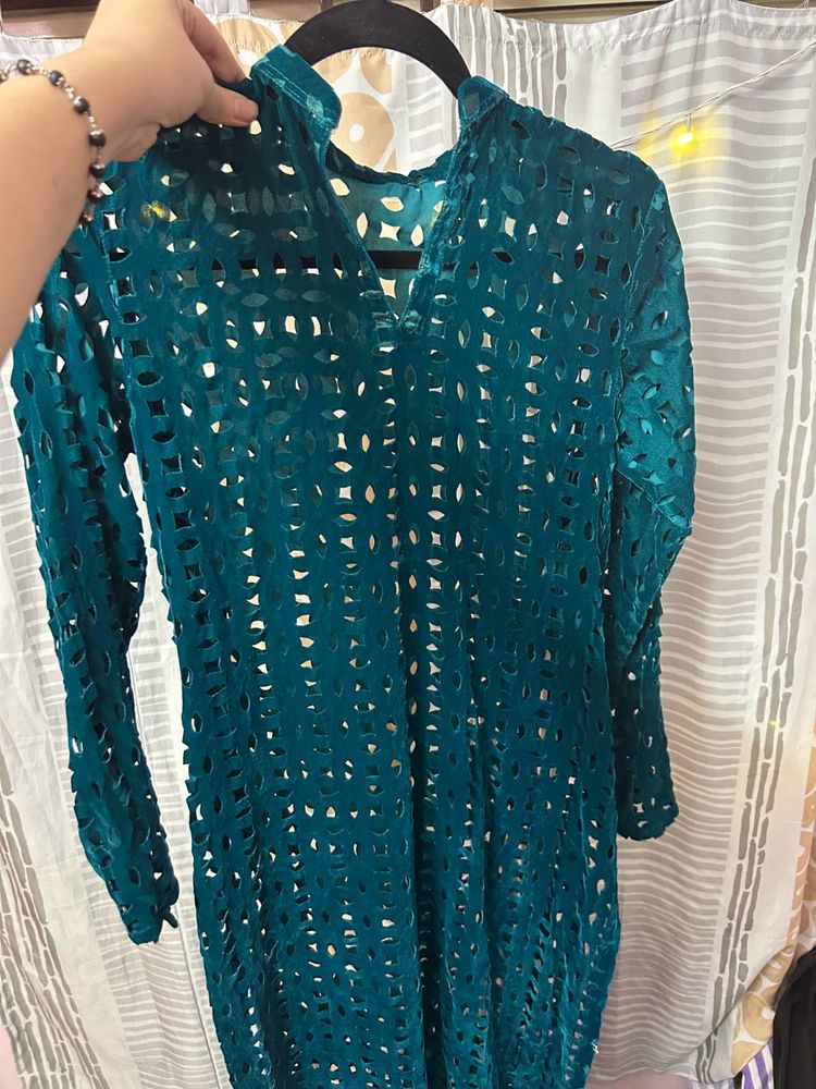Indowestern Slit Kurta Long Top