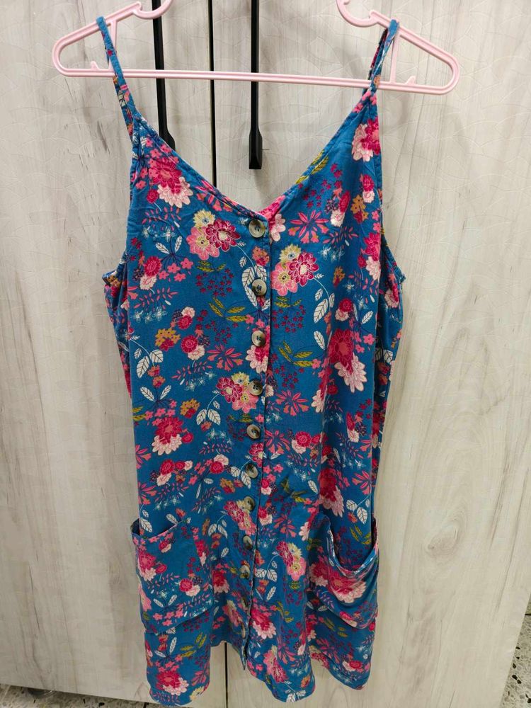 Floral Print Sleeveless Dress