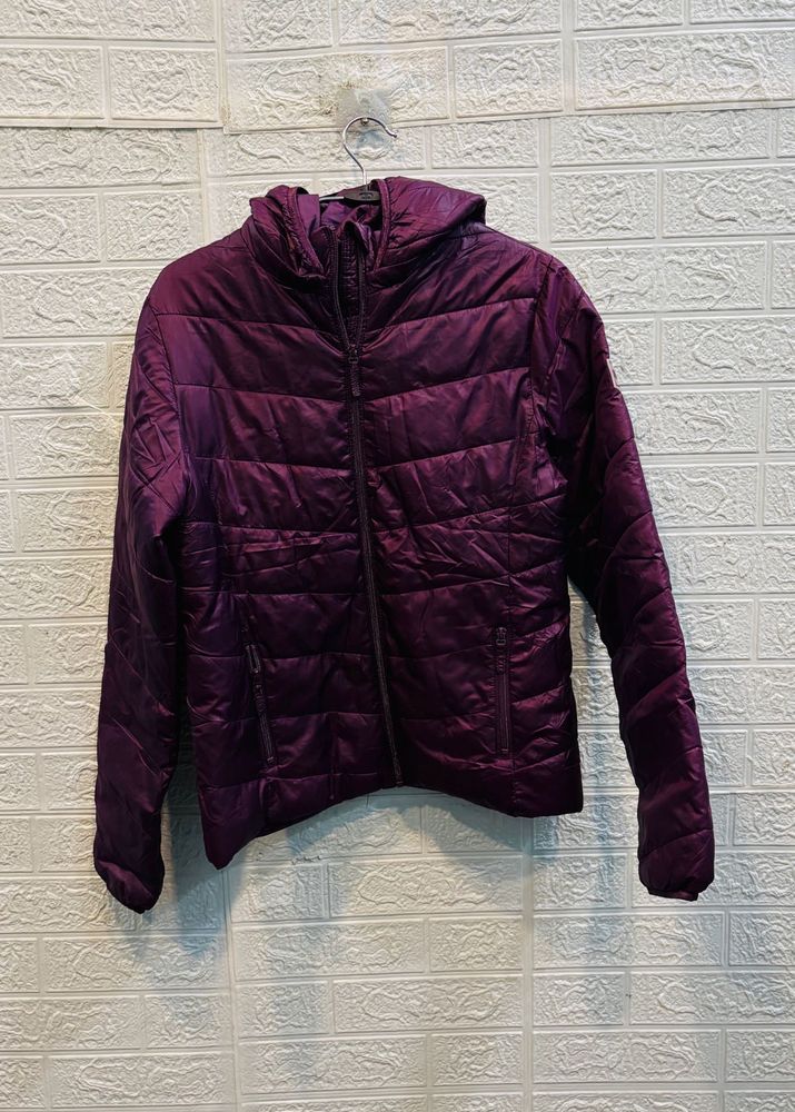🇬🇧H&amp;M Imported Wine Puffer Jacket