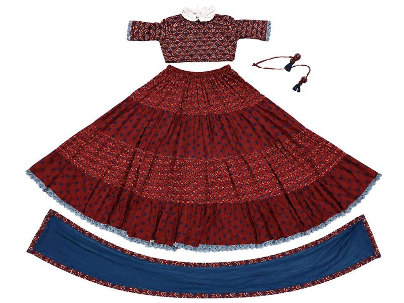 Traditional Indian Lehenga Choli Set