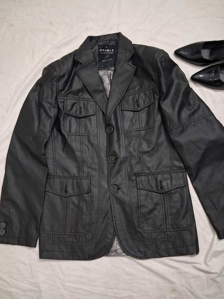 black long old money jacket