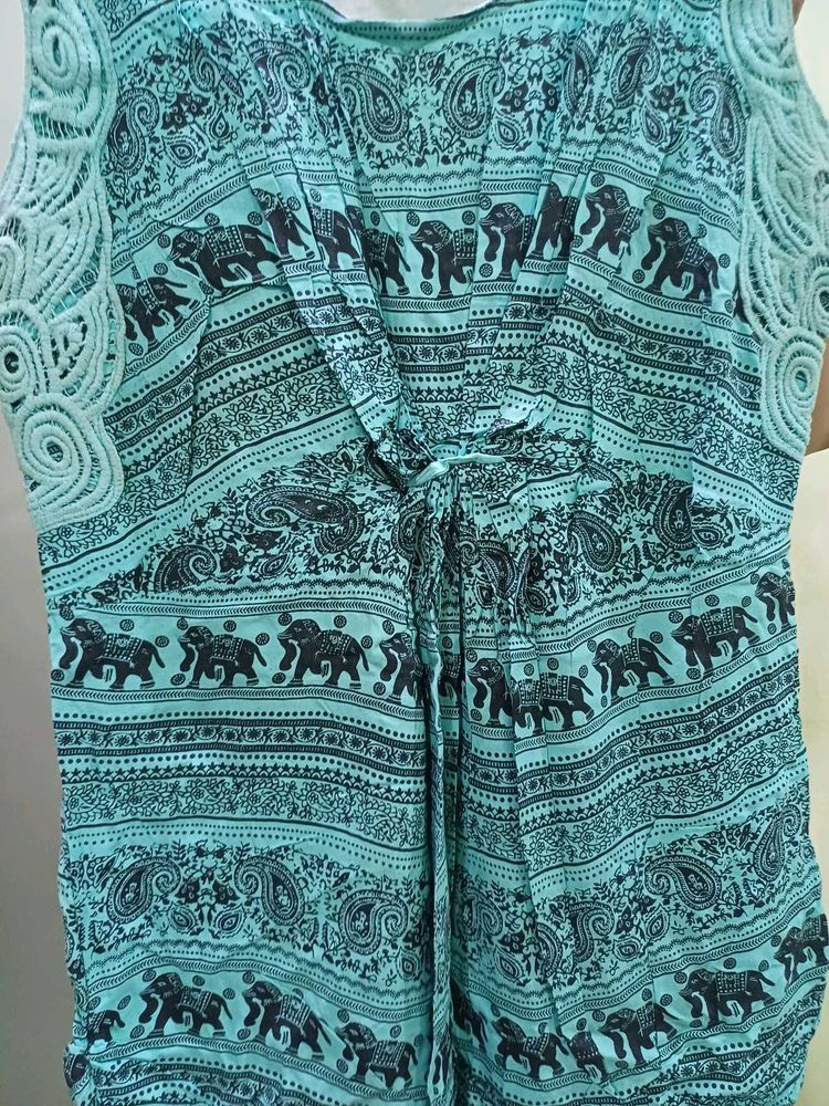 Boho Elephant Print Top