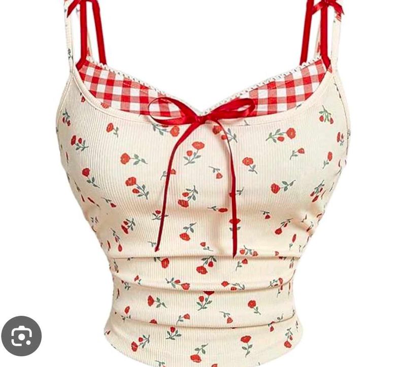 Floral Print Crop Top