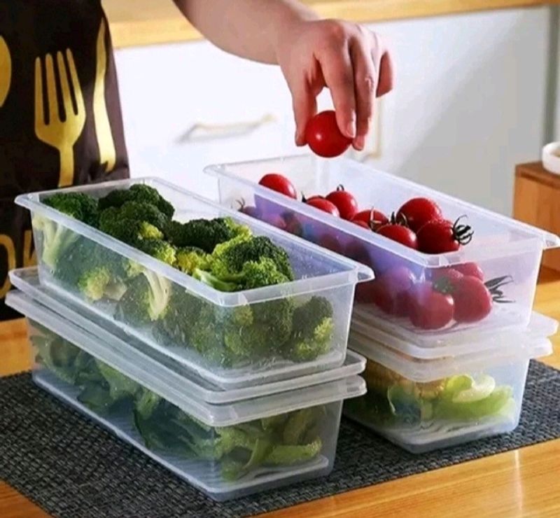 Fridge Storage Boxes Set Of Six (6)