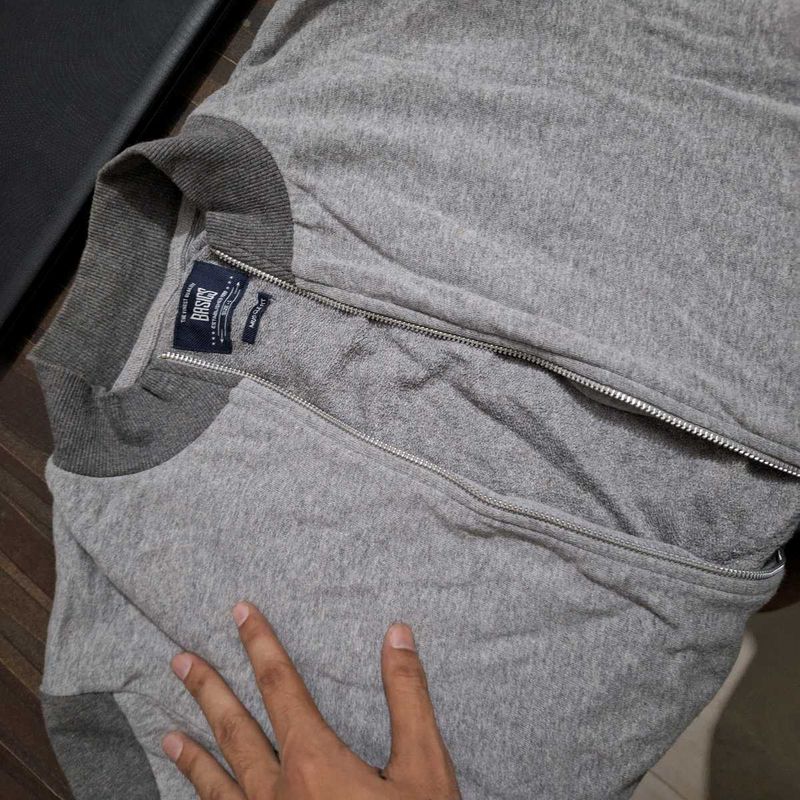 Basics Grey Zip-Up Jacket