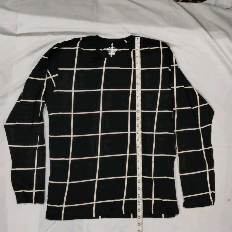 Checkered Long Sleeve T-Shirt