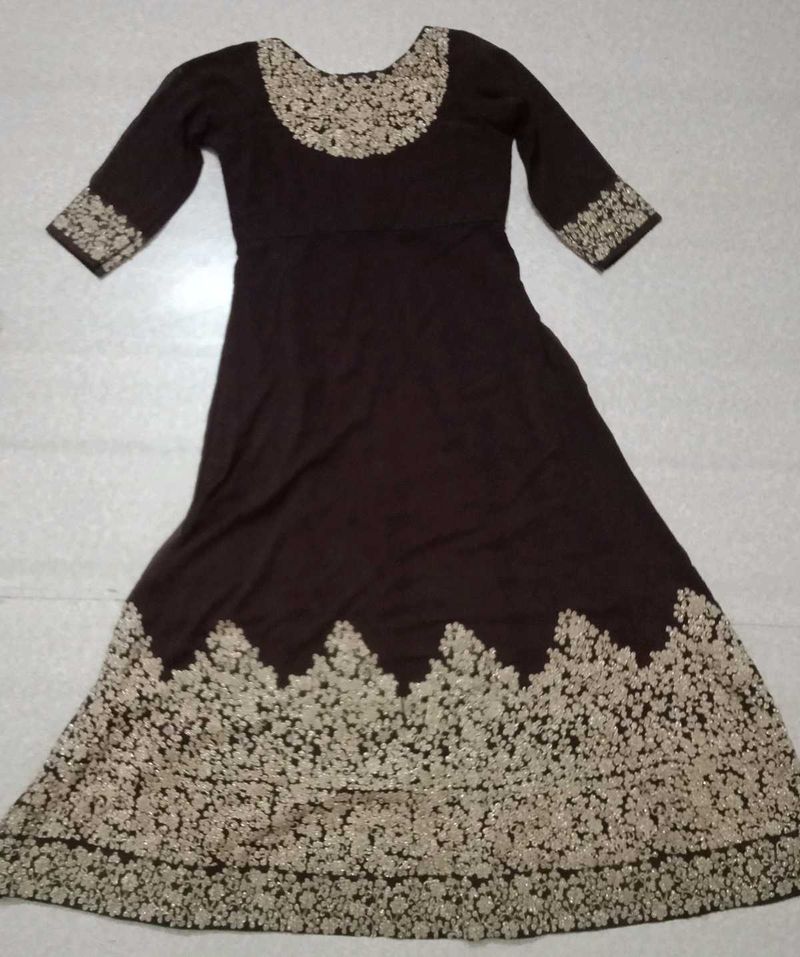 Embroidered Anarkali Dress