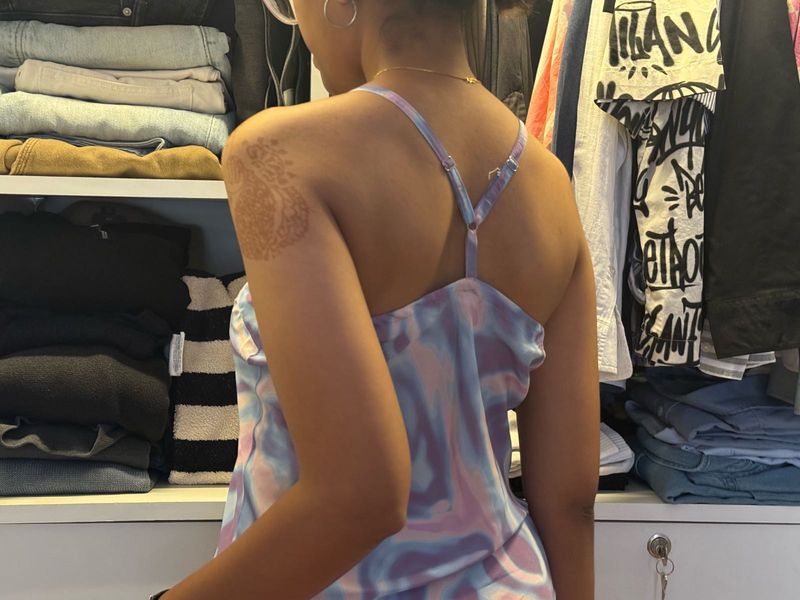 Pastel Tie-Dye Y2K Beach Dress
