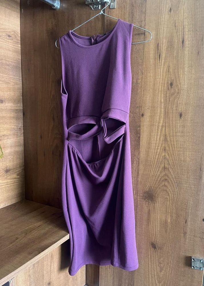 B1G1 Purple Cutout Mini Dress