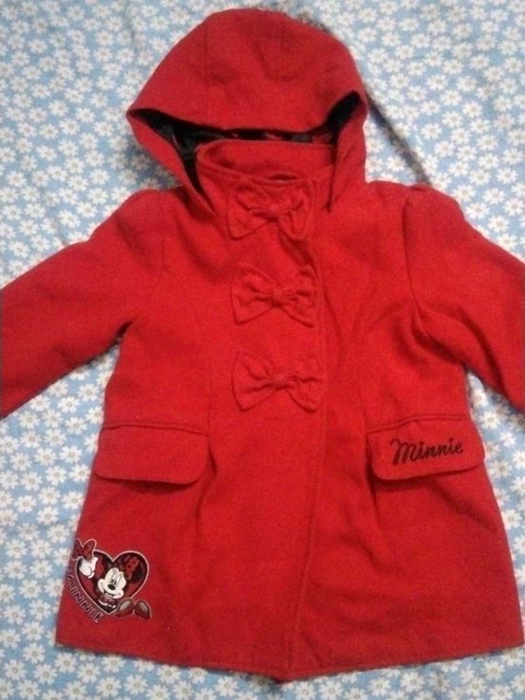 Minnie Mouse Red Hooded Coat