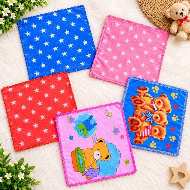 Cute Baby Handkerchiefs Set of 5
