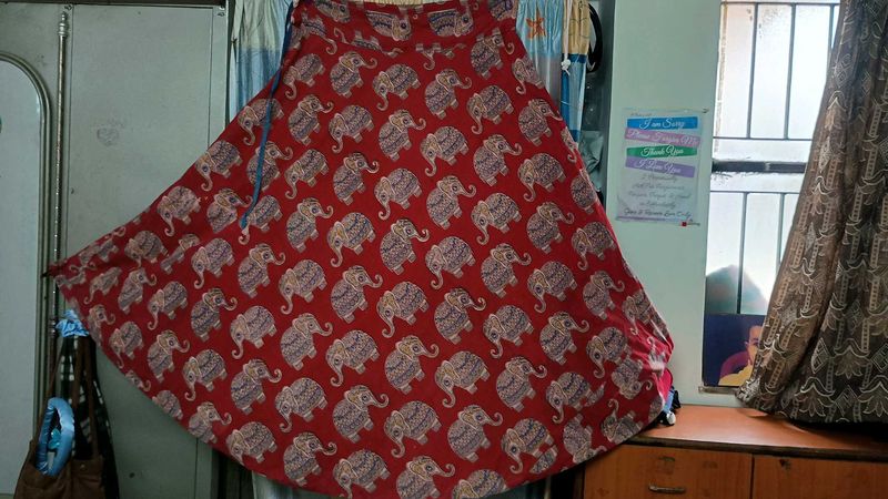 Elephant Print Skirt
