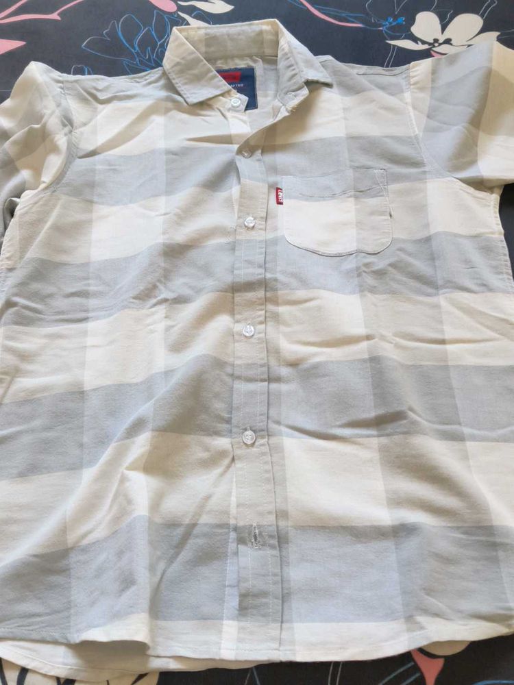 Men's Plaid Short-Sleeve Shirt