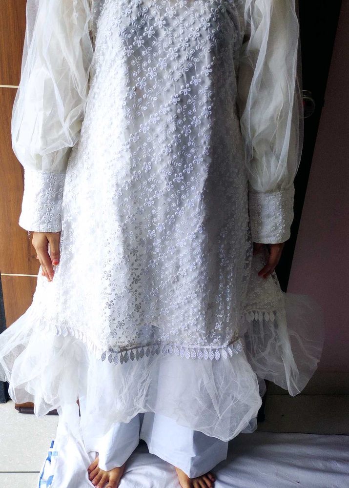 White Embroidered Tunic